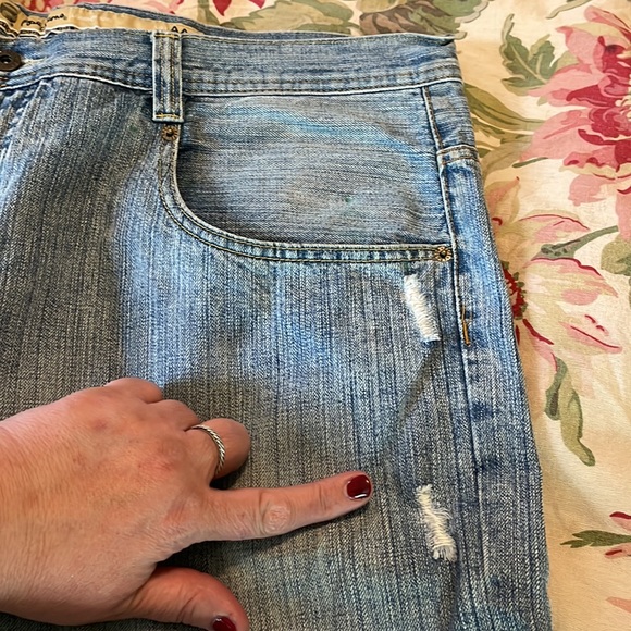 PEPE Jeans BENNY style Size 42 Men's Denim Shorts Broken-In Soft Slight Distress - Picture 11 of 16